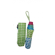 Paraguas Lefran Corazones Verde