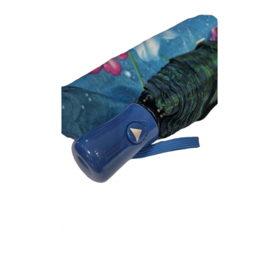 Paraguas Lefran Corto Celeste Y Rosa