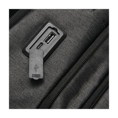 Mochila Wanderlust - Viral Portanotebook Expandible Porta Usb Gris 18"