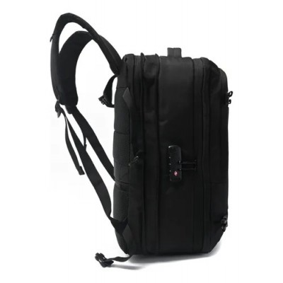 Mochila Wanderlust - Viral Portanotebook Expandible Porta Usb Negro 