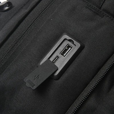 Mochila Wanderlust - Viral Portanotebook Expandible Porta Usb Negro 