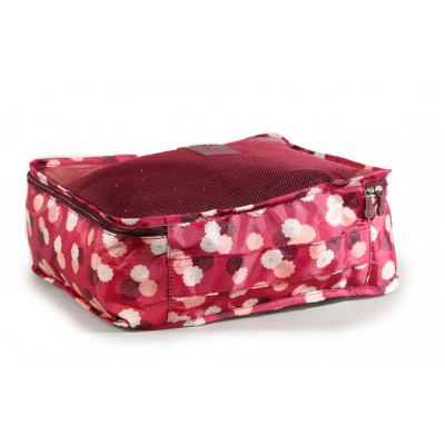 Set Organizador De Valija Squash X 6 Flor Rojo