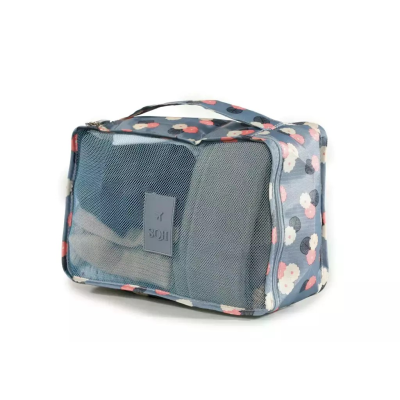 Set Organizador De Valija Suqash X 6 Flor Gris