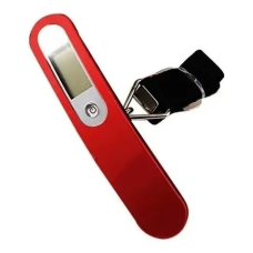 Balanza De Equipaje Electrónica Con Medidor De Temperatura Travel Tech Rojo