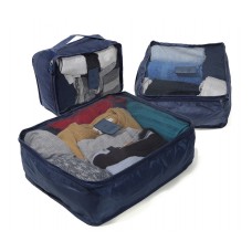 Set Organizador De Valija Squash X 6 Azul