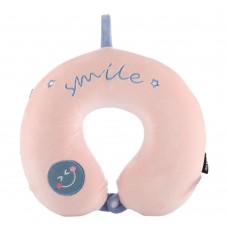 Almohada De Viaje Owen Smile Rosa Y Azul