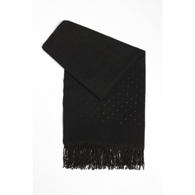 Bufanda Squash Brishe Con Strass Negro