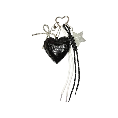 Charms Bag Canteo Corazón Negro