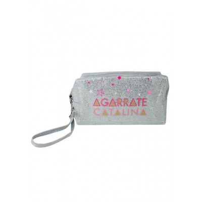 Porta Cosméticos Brigitte Agarrate Catalina Plateado