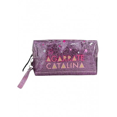 Porta Cosméticos Brigitte Agarrate Catalina Rosa