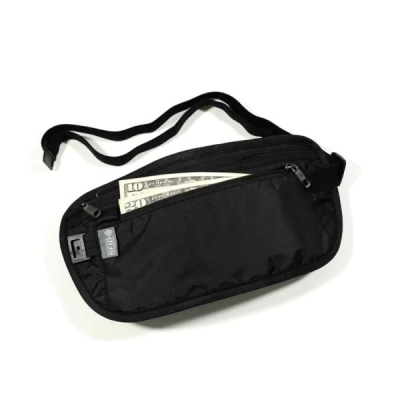 Cinturón Portavalor Unisex Rfid Squash Negro